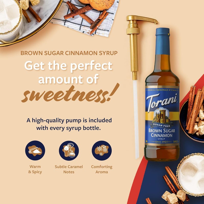 Torani Sugar Free Brown Sugar Cinnamon Syrup - Image 3